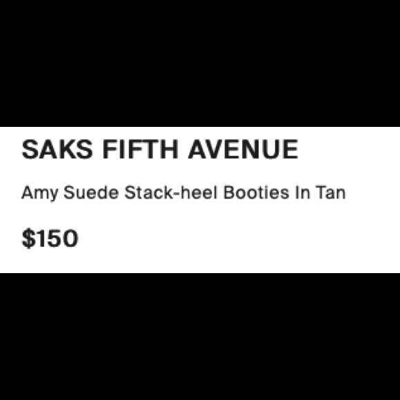 Saks Fifth Avenue Amy Suede Bootie👢 - Picture 5 of 5